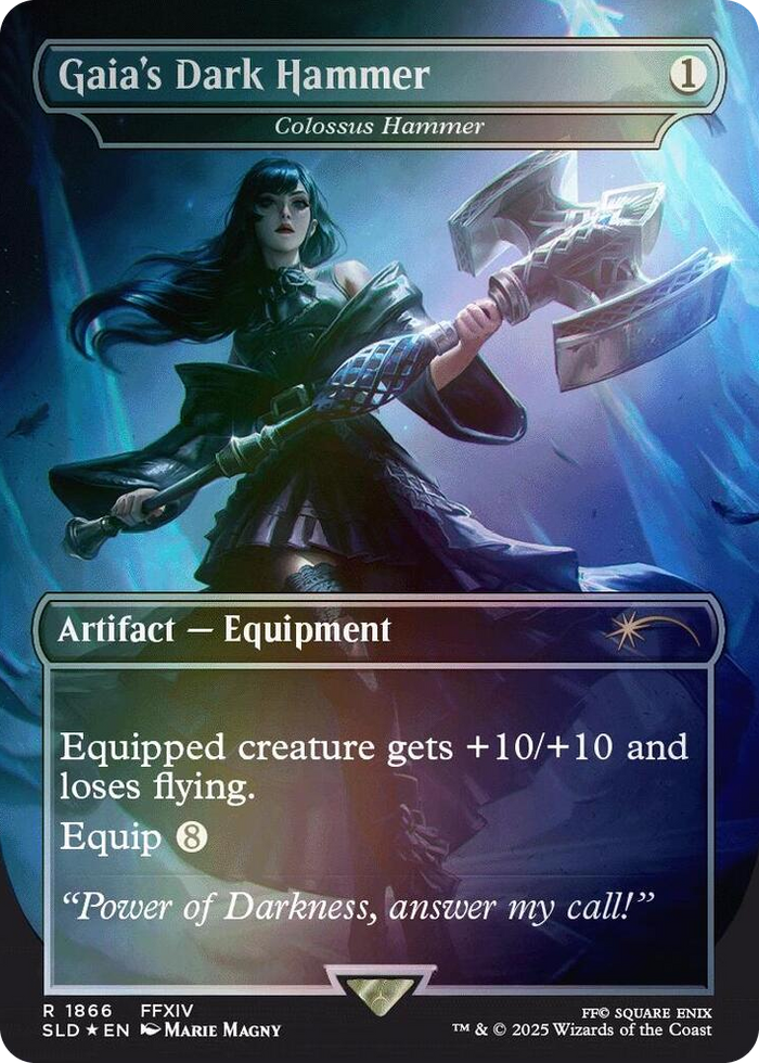 Gaia's Dark Hammer - Colossus Hammer (Rainbow Foil) #1866 R - Secret Lair Drop Series Pokemon card