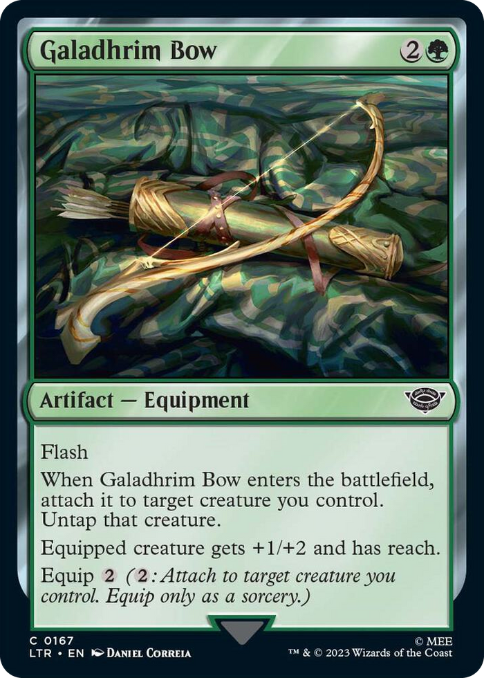 Galadhrim Bow #167 C - Universes Beyond: The Lord of the Rings: Tales of Middle-earth Pokemon card