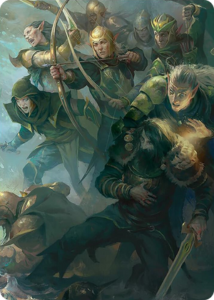 0012 Galadhrim Brigade Art Card S Art Series: Universes Beyond: The Lord of the Rings: Tales of Middle-earth