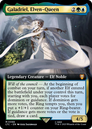 0088 Galadriel, Elven-Queen (Extended Art) M Commander: The Lord of the Rings: Tales of Middle-earth