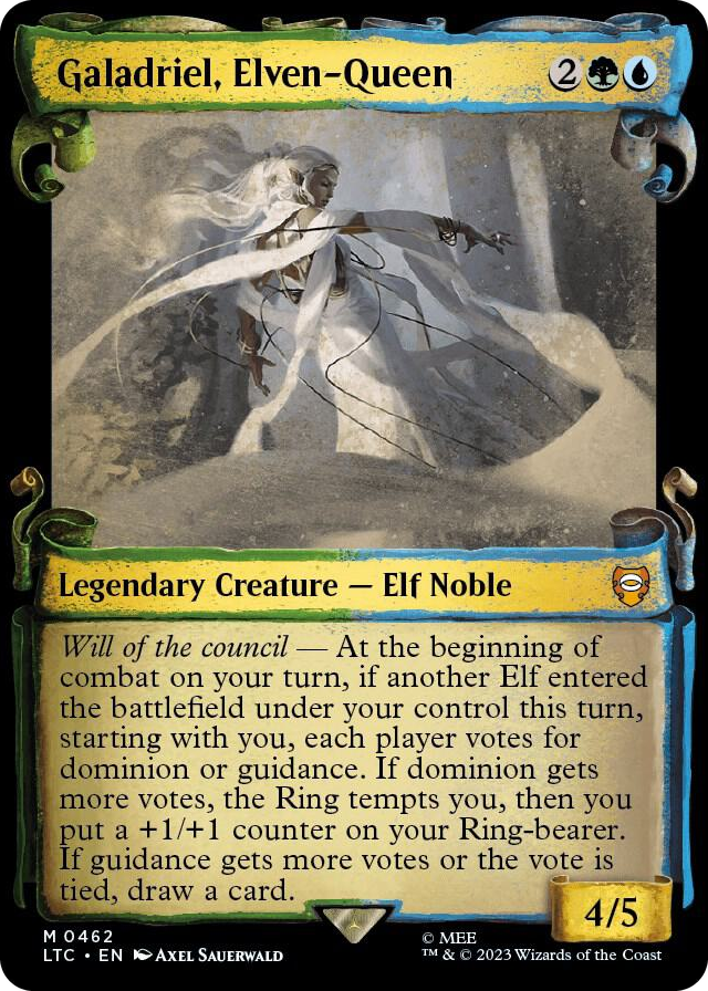 0462 Galadriel, Elven-Queen (Showcase Scrolls) M Commander: The Lord of the Rings: Tales of Middle-earth