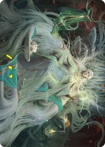 Galadriel, Gift-Giver Art Card #35 S - Art Series: Universes Beyond: The Lord of the Rings: Tales of Middle-earth Pokemon card