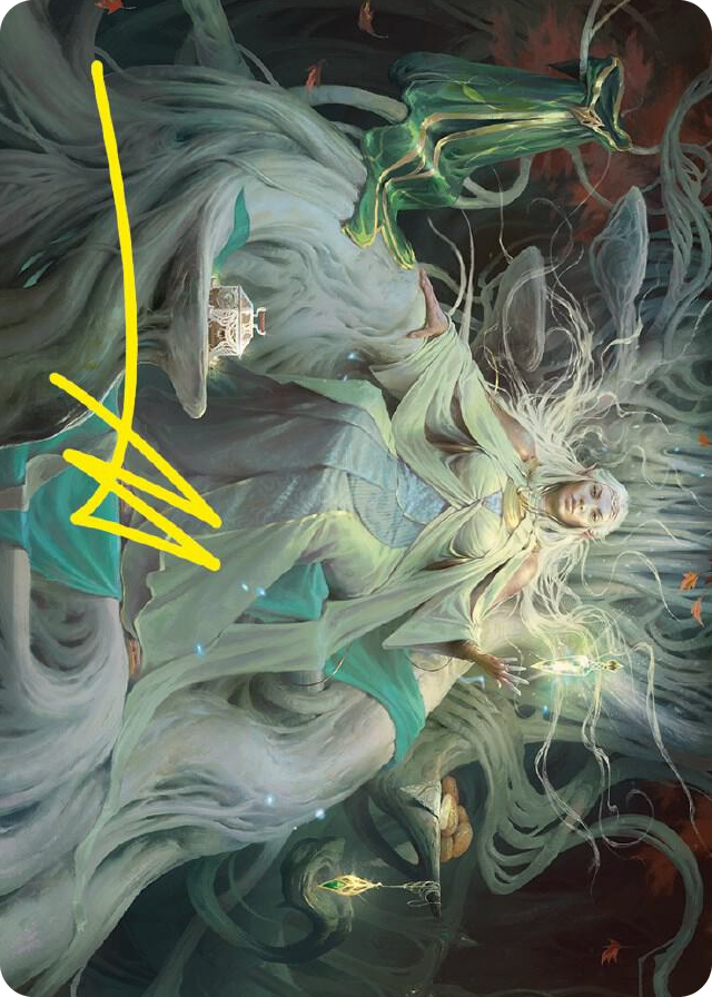 Galadriel, Gift-Giver Art Card (Gold-Stamped Signature) #35 S - Art Series: Universes Beyond: The Lord of the Rings: Tales of Middle-earth Pokemon card