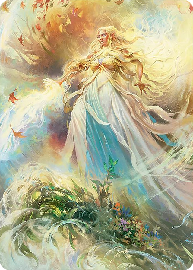 0008 Galadriel, Light of Valinor Art Card S Art Series: Universes Beyond: The Lord of the Rings: Tales of Middle-earth