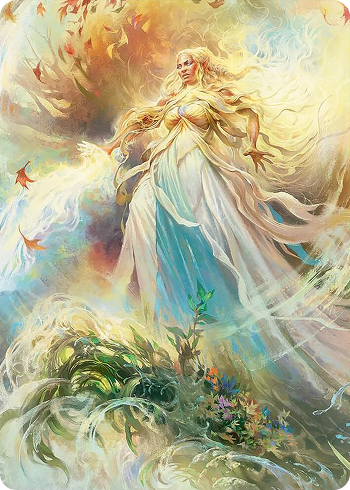 Galadriel, Light of Valinor Art Card #8 S - Art Series: Universes Beyond: The Lord of the Rings: Tales of Middle-earth Pokemon card
