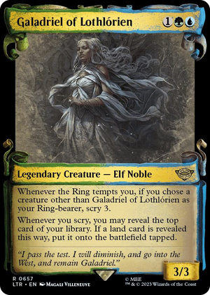 0657 Galadriel of Lothlorien (Showcase Scrolls) R Universes Beyond: The Lord of the Rings: Tales of Middle-earth