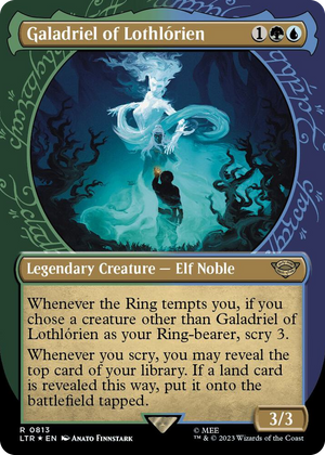 0813 Galadriel of Lothlorien (Showcase) (Surge Foil) R Universes Beyond: The Lord of the Rings: Tales of Middle-earth