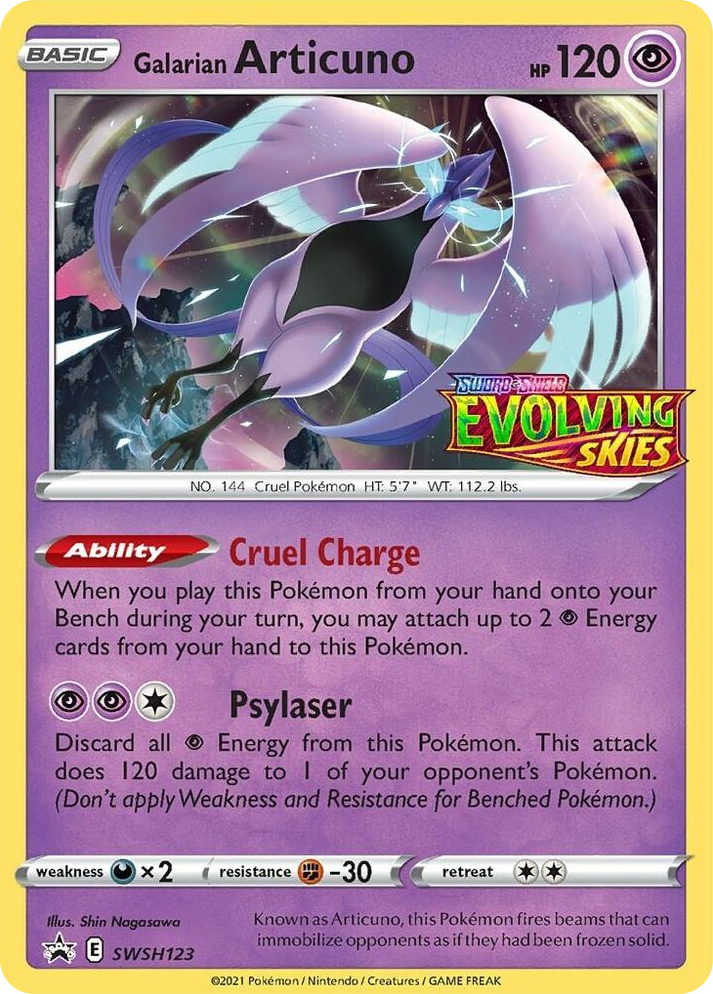 0123 Galarian Articuno - SWSH123 (Prerelease) Promo Sword & Shield Promo Cards