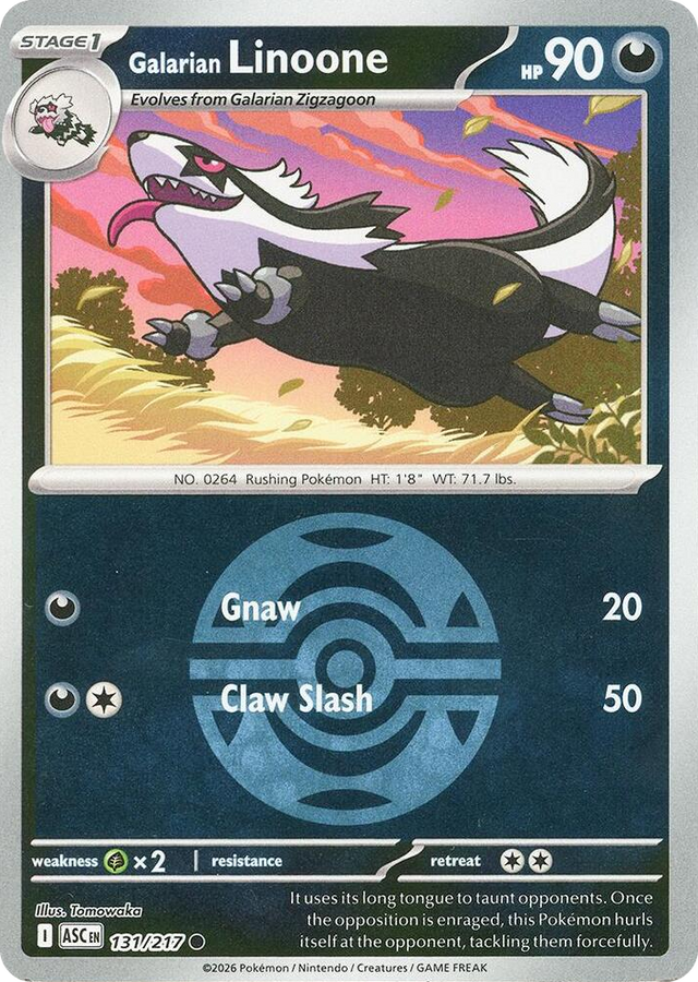 0131 Galarian Linoone (Dusk Ball) Common Ascended Heroes