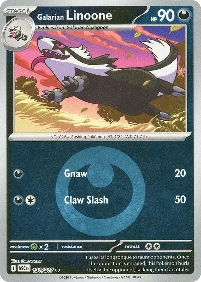 0131 Galarian Linoone (Energy Symbol Pattern) Common Ascended Heroes