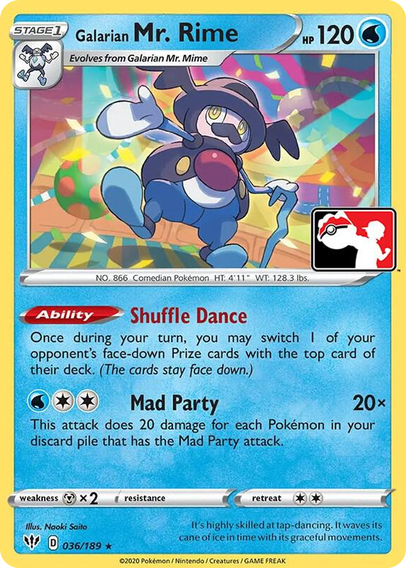 0036 Galarian Mr. Rime Rare Prize Pack Series Cards