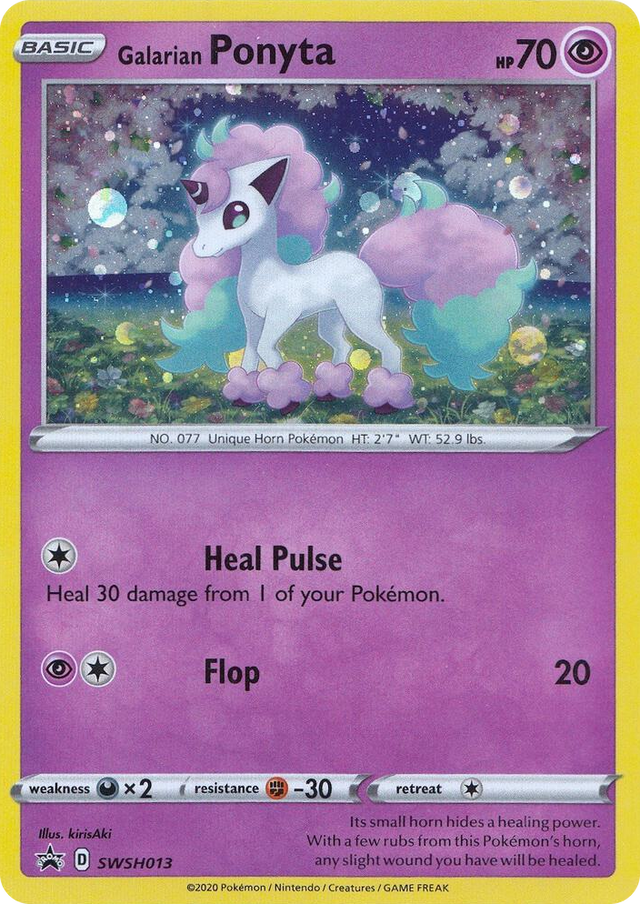 0013 Galarian Ponyta - SWSH013 Promo Sword & Shield Promo Cards