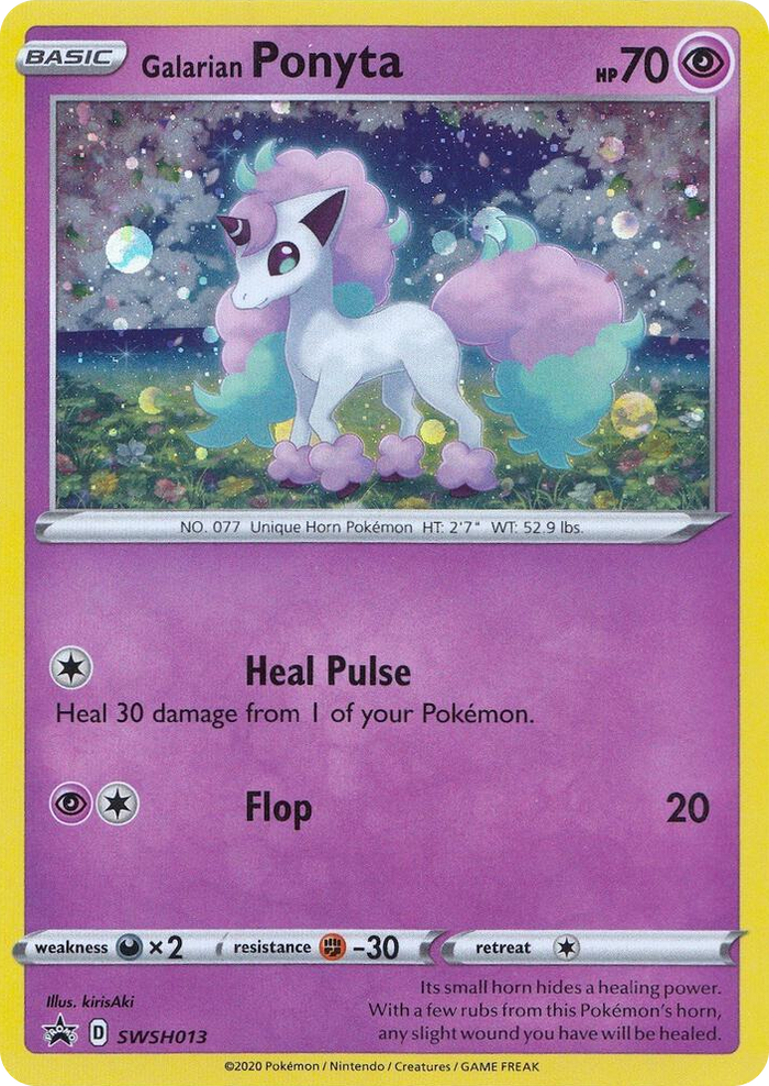0013 Galarian Ponyta - SWSH013 Promo Sword & Shield Promo Cards