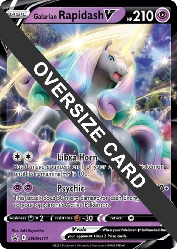 0111 Galarian Rapidash V - SWSH111 Promo Jumbo Cards