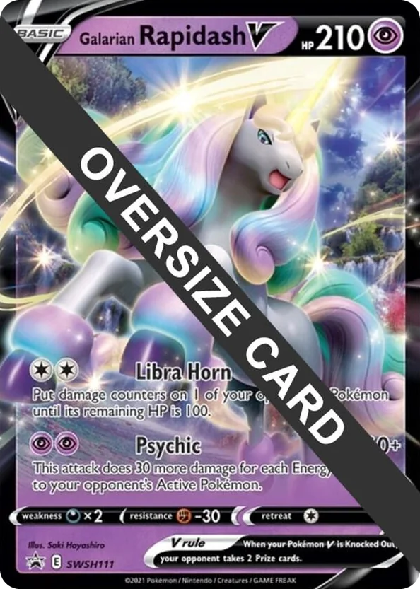 0111 Galarian Rapidash V - SWSH111 Promo Jumbo Cards