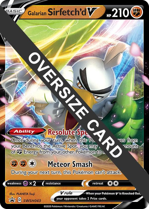 0043 Galarian Sirfetch'd V - SWSH043 Promo Jumbo Cards