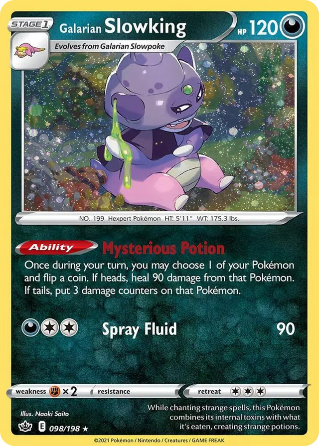 0098 Galarian Slowking (Cosmos Holo) Holo Rare Miscellaneous Cards & Products