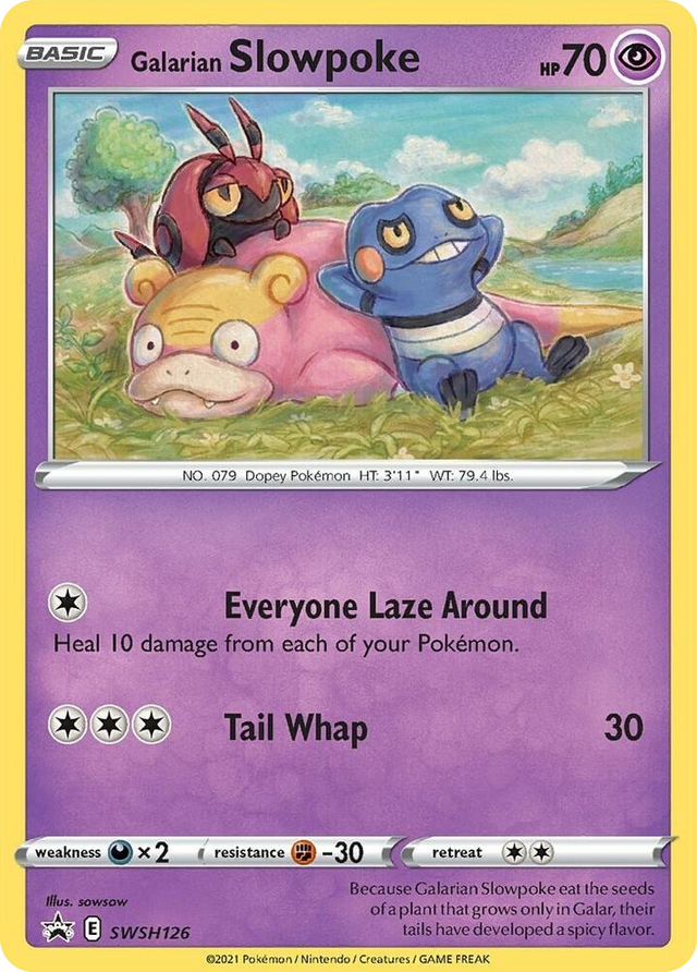 0126 Galarian Slowpoke - SWSH126 Promo Sword & Shield Promo Cards