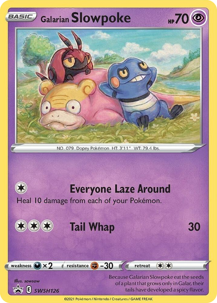 0126 Galarian Slowpoke - SWSH126 Promo Sword & Shield Promo Cards