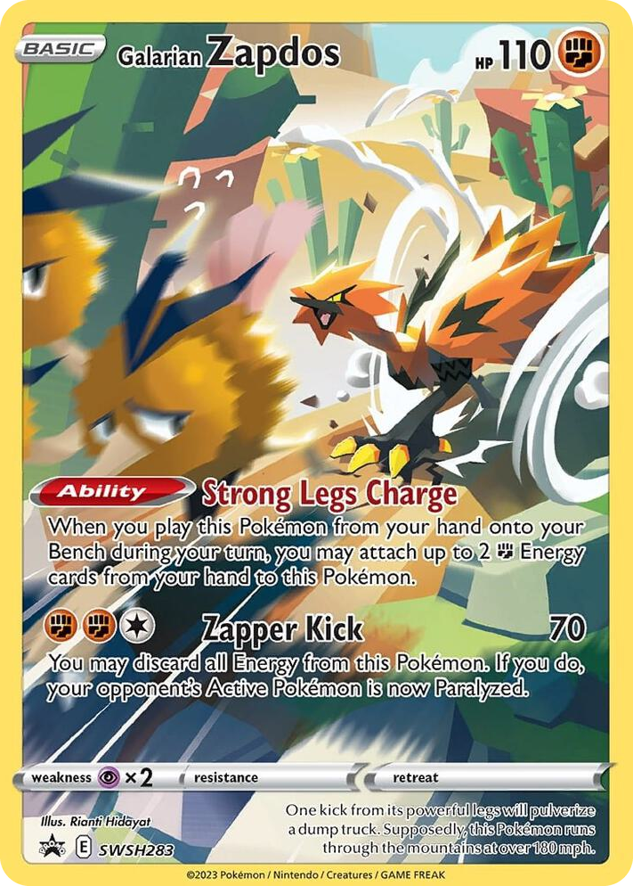 0283 Galarian Zapdos - SWSH283 Promo Sword & Shield Promo Cards