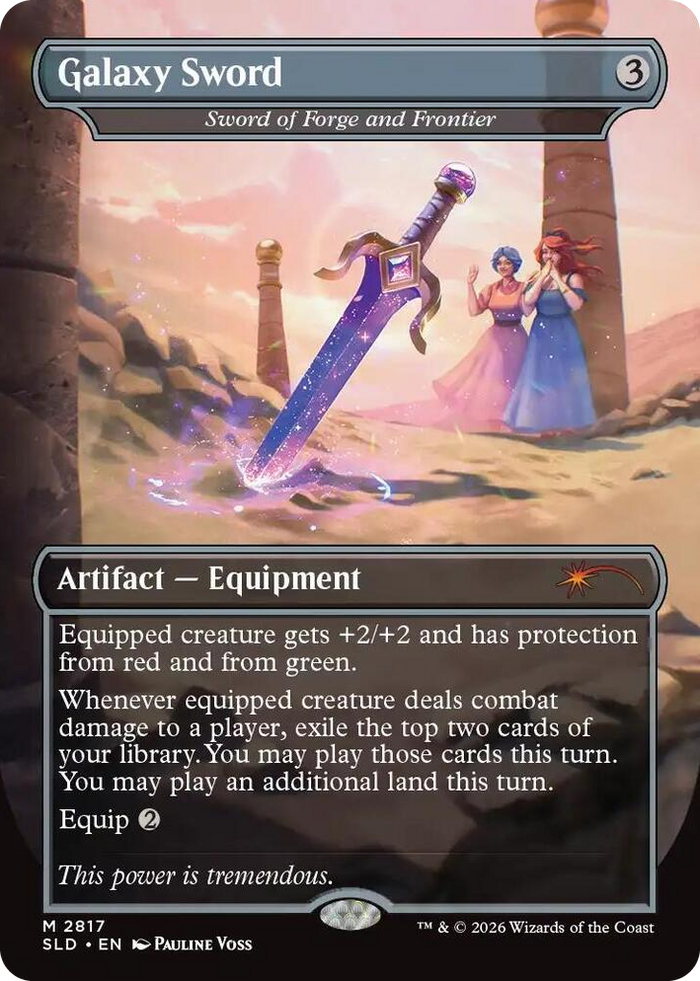 Galaxy Sword - Sword of Forge and Frontier #2817 M - Secret Lair Drop Series Pokemon card