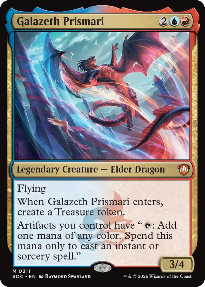 Galazeth Prismari #311 M - Commander: Secrets of Strixhaven Pokemon card