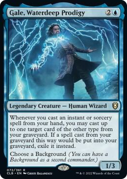 Gale, Waterdeep Prodigy #72 R - Commander Legends: Battle for Baldur's Gate Pokemon card