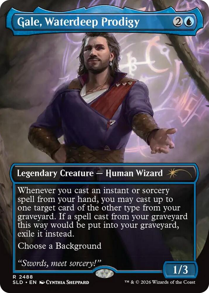 Gale, Waterdeep Prodigy #2488 R - Secret Lair Drop Series Pokemon card