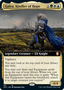0317 Galea, Kindler of Hope (Extended Art) M Commander: Adventures in the Forgotten Realms