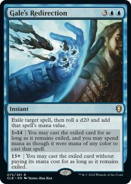 Gale's Redirection #73 R - Commander Legends: Battle for Baldur's Gate Pokemon card