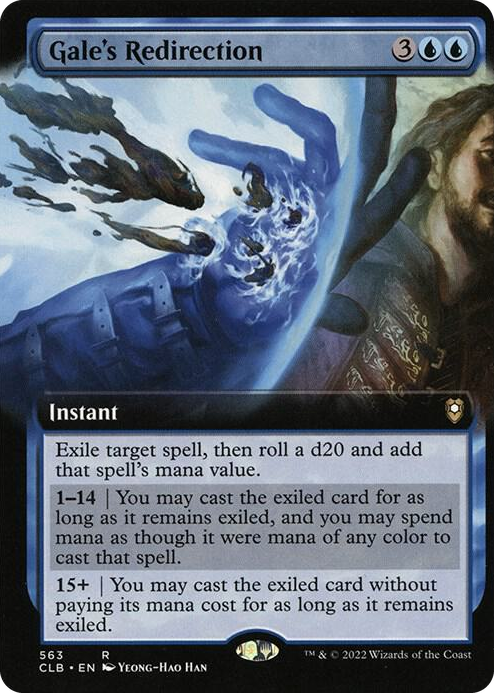 Gale's Redirection (Extended Art) #563 R - Commander Legends: Battle for Baldur's Gate Pokemon card