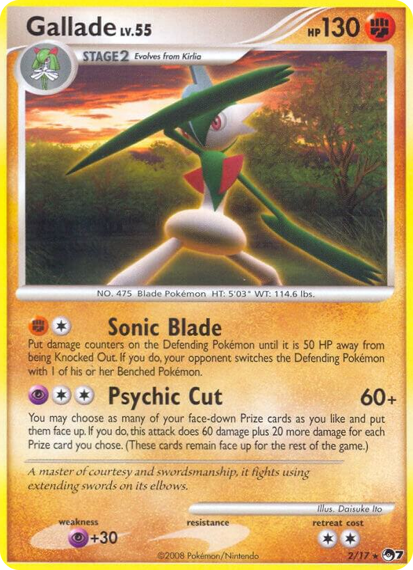 0002 Gallade Rare POP Series 7