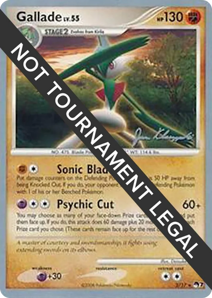 0002 Gallade - 2008 (Jason Klaczynski) Rare World Championship Decks