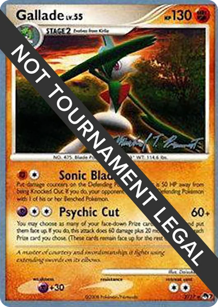 0002 Gallade - 2010 (Michael Pramawat) Rare World Championship Decks