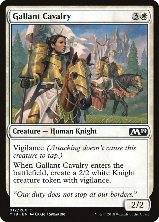 0012 Gallant Cavalry C Core Set 2019
