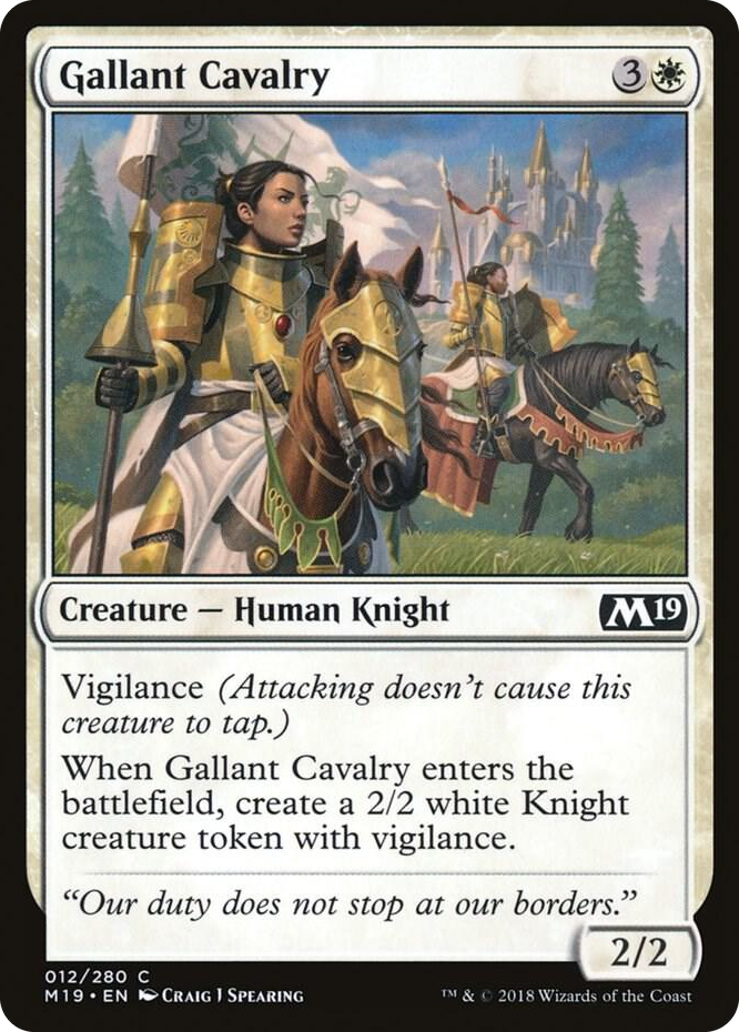 0012 Gallant Cavalry C Core Set 2019