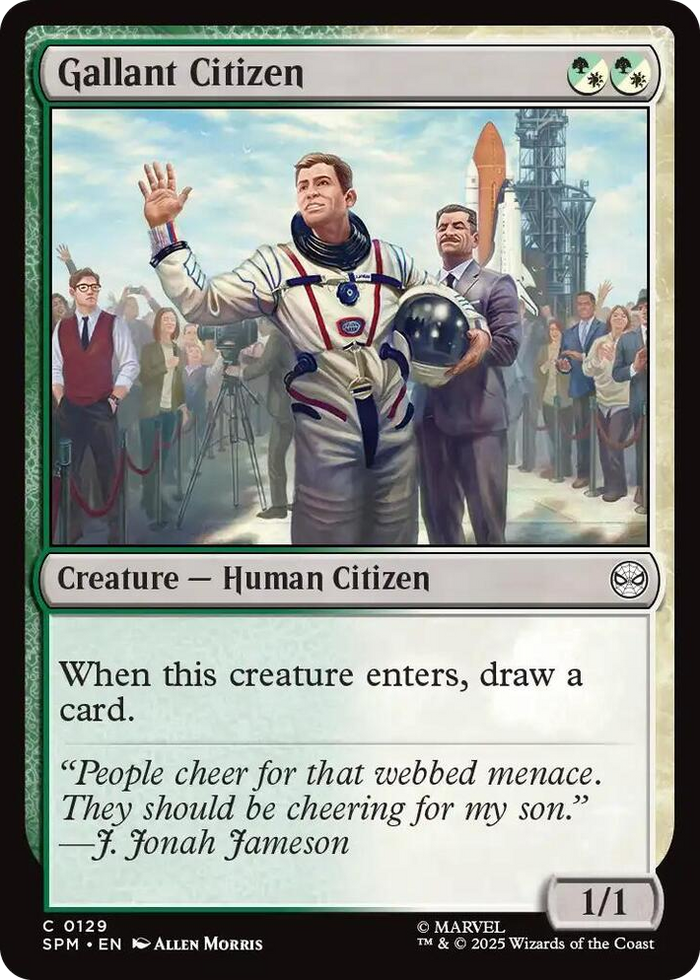 Gallant Citizen #129 C - Marvel's Spider-Man Pokemon card