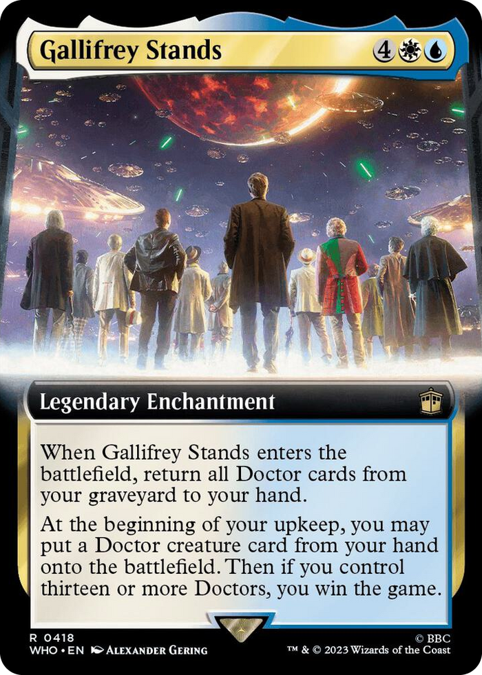 Gallifrey Stands (Extended Art) #418 R - Universes Beyond: Doctor Who Pokemon card
