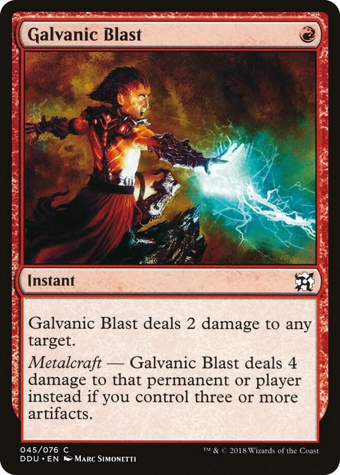 0045 Galvanic Blast C Duel Decks: Elves vs. Inventors