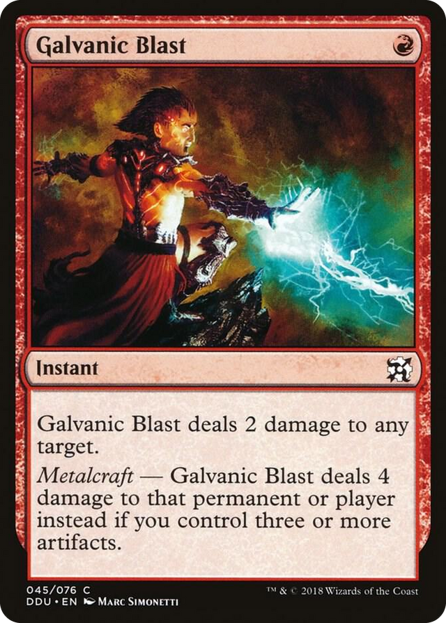 0045 Galvanic Blast C Duel Decks: Elves vs. Inventors