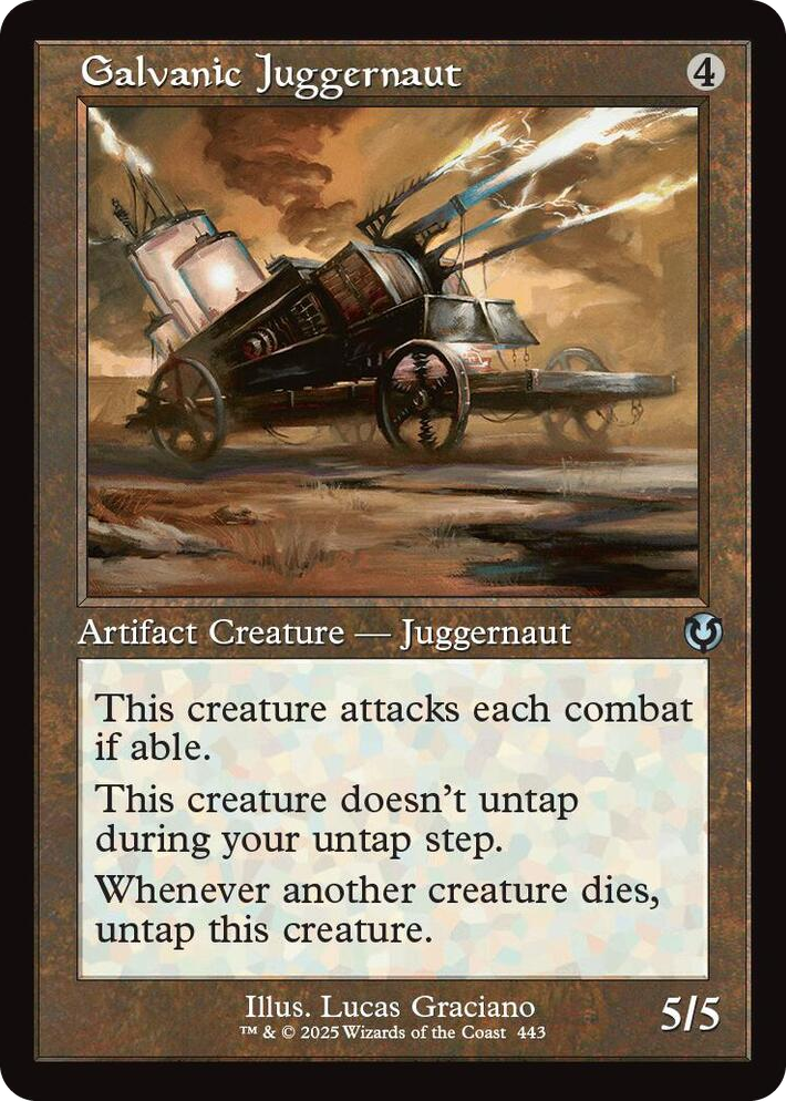 0443 Galvanic Juggernaut (Retro Frame) U Innistrad Remastered