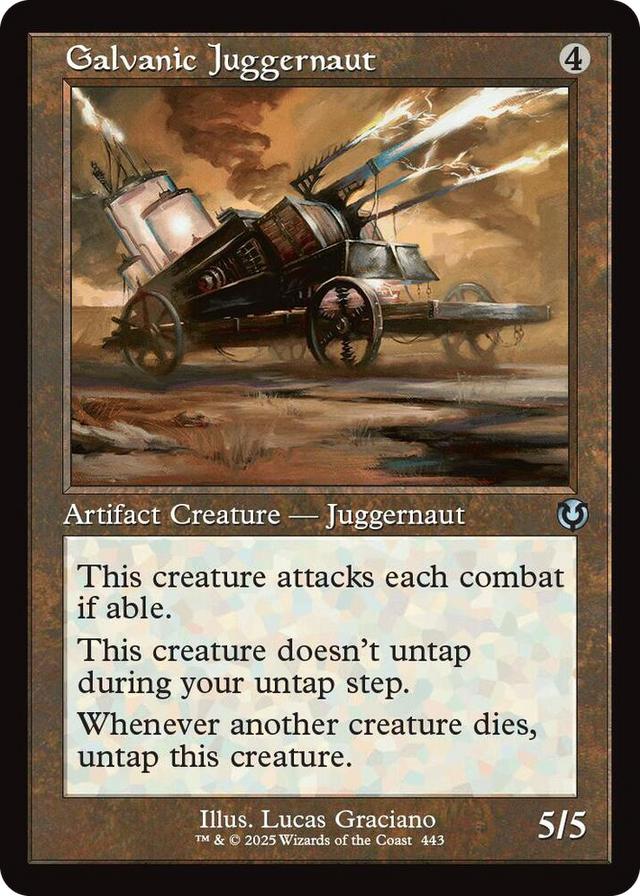 0443 Galvanic Juggernaut (Retro Frame) U Innistrad Remastered