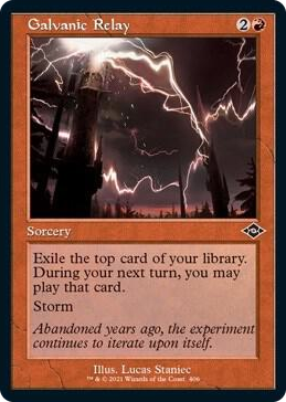 0406 Galvanic Relay (Retro Frame) (Foil Etched) C Modern Horizons 2