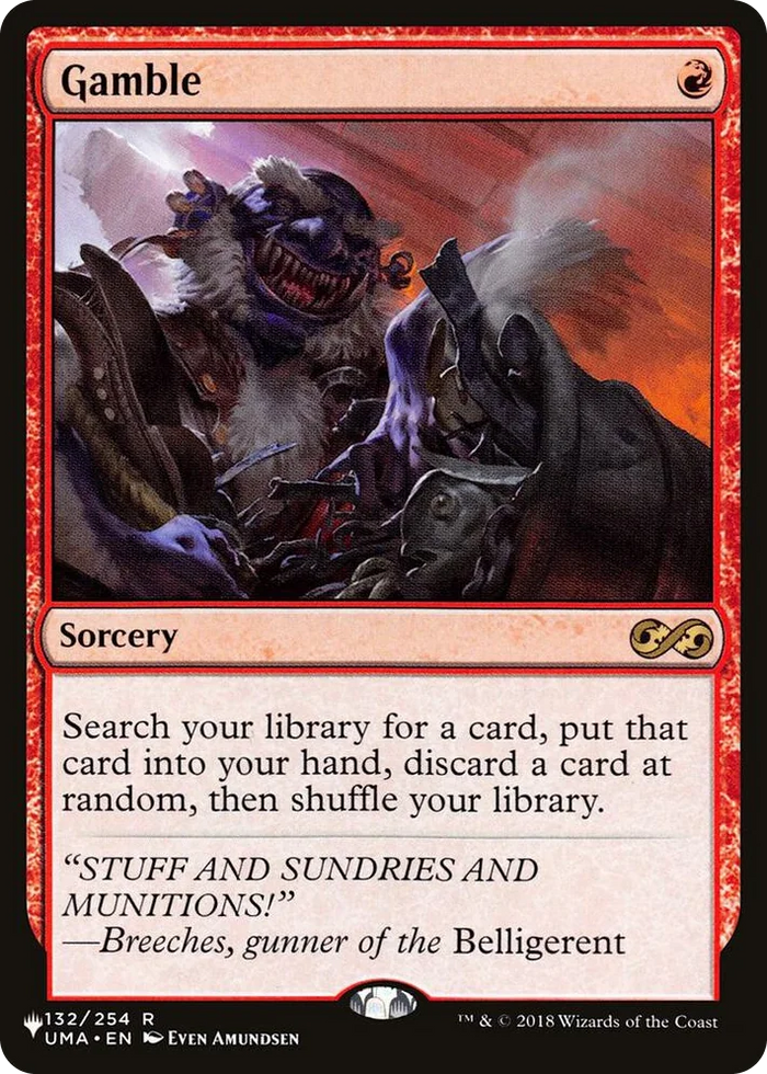 0132 Gamble R The List Reprints