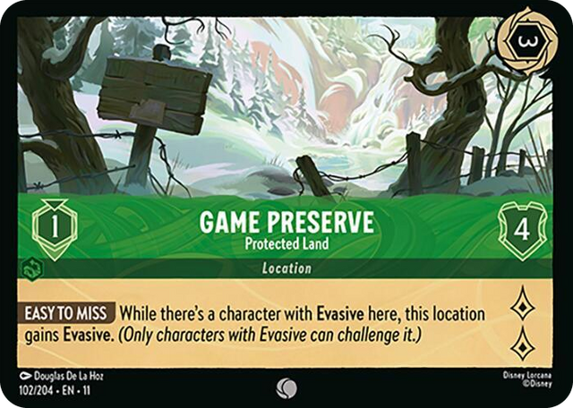 0102 Game Preserve - Protected Land Common Winterspell