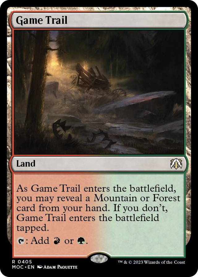 Game Trail #405 R - Commander: March of the Machine Pokemon card