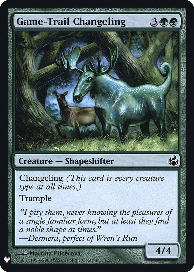 Game-Trail Changeling #123 C - The List Reprints Pokemon card