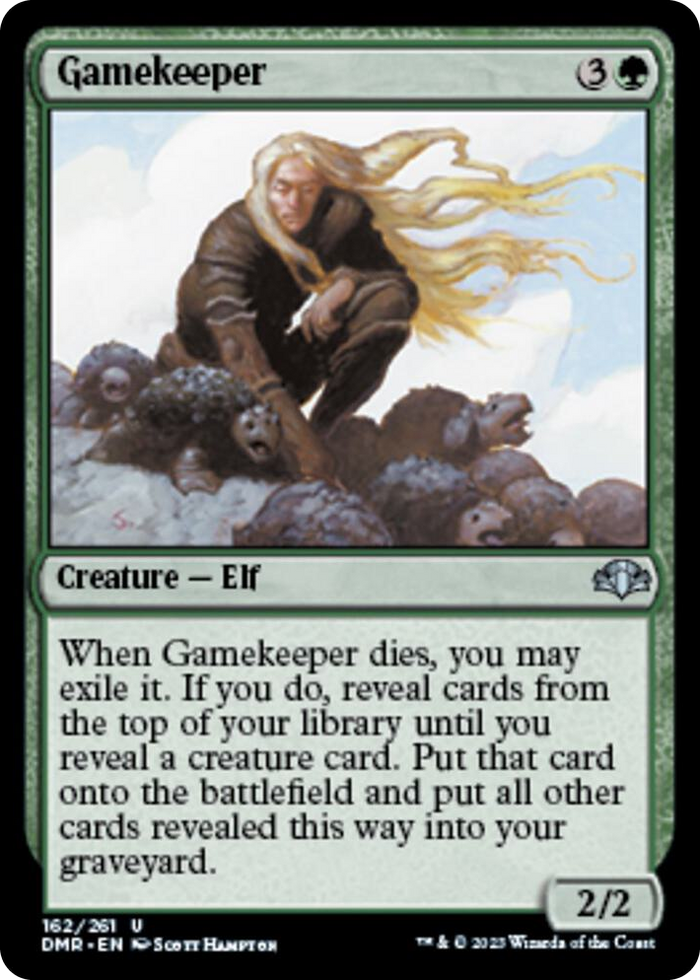 Gamekeeper #162 U - Dominaria Remastered Pokemon card