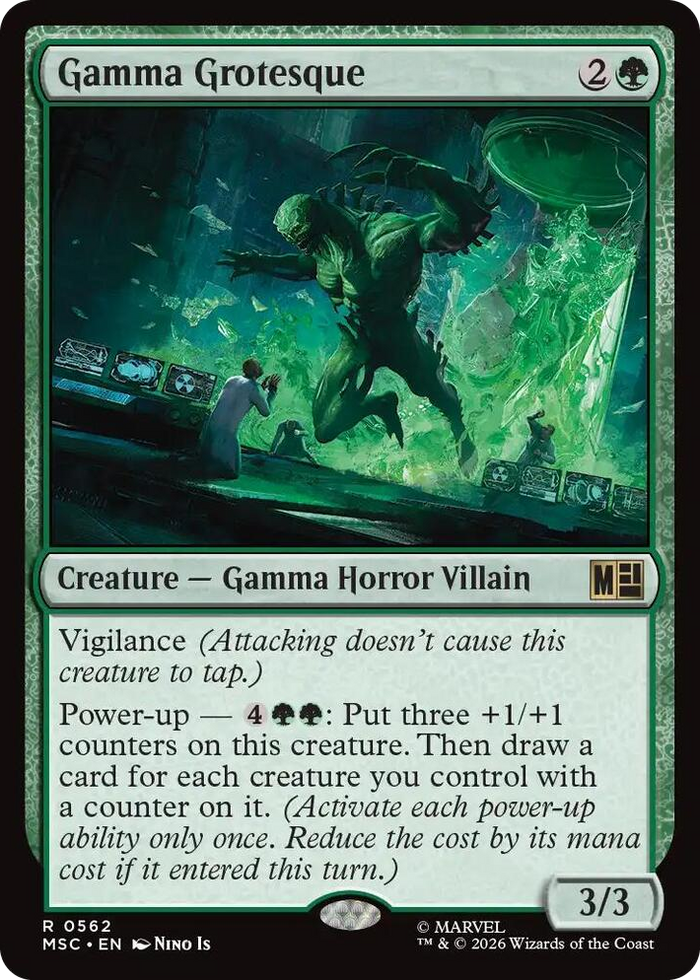 Gamma Grotesque #562 R - Commander: Marvel Super Heroes Pokemon card