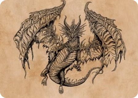 0053 Ganax, Astral Hunter Art Card S Art Series: Commander Legends: Battle for Baldur's Gate